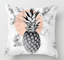 Pink geometric cushion cover