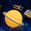 2021 NEW Dropship Rechargeable 3D Print Saturn Lamp Like Moon Lamp Night Light For Moon light with 2Colors 16Colors Remote Gifts