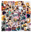 50Pcs Anime Demon Slayer Kimetsu No Yaiba Mugen Ressha Hen Stickers PVC Decals Skateboard Sticker For Laptop Motorcycle Luggage