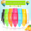 Colorful frosted plastic cup lemon fruit cup