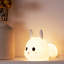 Creative cute bunny silicone lamp for children