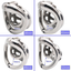 Stainless steel chastity cage with movable ring design