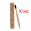 Natural square handle bamboo toothbrush