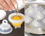 Hot 1 Set/7 Piece Hard Boil Egg Cooker 6 Eggies Without Shells With Bonus Egg White Yolk Separator Eggs Steamer  Cooking Tools