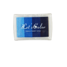 Color red inkpad children finger painting gradient color