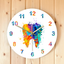 Watercolour tooth print wall clock