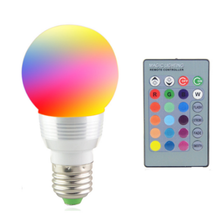 Seven-color remote control infrared dimming lamp remote control light bulb