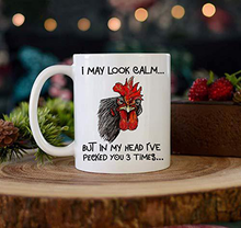 Chicken head ceramic coffee cup