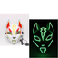 Halloween Sky Fox LED Glowing Mask Japanese Mask