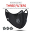 Protective Face Mask with Filter Anti-Pollution Cycling and Goggles