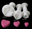 3 pieces Fondant Gum Paste Cupcake Mold