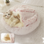 Pet Bed Round Plush Warm Bed House Soft Long Plush Bed  2 In 1 Bed