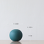 Spherical colored clay ceramic vase