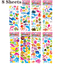 3D Stickers for Kids Toddlers 20/8 Different Sheets 3D Puffy Bulk Sticker Cartoon Education Classic Toy Children Boys Girl Gifts