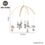 Let's Make Dropshipping Baby Rattles Crib Mobiles Toy Bed Bell Musical Box 0-12month Cloud Cotton Carousel For Cots Projection