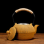 0.5 small pumpkin yellow cast iron tea