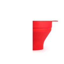 Silicone popcorn bowl with handle