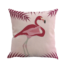 The Nordic custom animal crane Firebird strong foreign trade linen sofa cushion headrest for automobile hold pillow