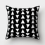 Simple black and white cushion cover