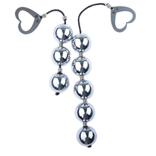 Metal anal anal plug expansion pull beads