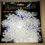 3D stereo snowflake luminous wall stickers creative DIY Christmas stickers fluorescent stickers