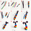 500pcs Plush Stems Balls Eyes DIY Art Craft Toys Plush Stick Pompoms Rainbow Colors Shilly-Stick Educational Creativity for Kids