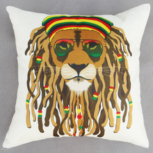 Imitation linen thick cushion cover Gift gift cushion Factory store cushion cover Support to map linen pillow