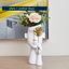 Art vase flower arrangement