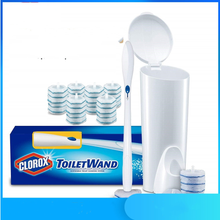 Clorox-free toilet brush with base set
