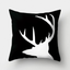 Simple black and white cushion cover