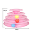 Interactive Funny four layer Cat Turntable Pet Ball Tower Tracks Toy