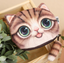 Cat pen bag, anime around, stationery bag, pencil case
