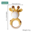 Bopoobo 1pc Baby Teether Safe Wooden Toys Mobile Pram Crib Ring DIY Crochet Rattle Soother Bracelet Teether Set Baby Product