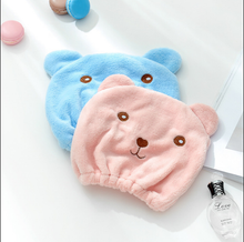 Bathing supplies bear cartoon dry hair cap super strong hair quick-drying bag scarf cute adult thick absorbent shower cap