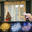 LED Curtain Garland on the Window USB String Lights Remote Control  Christmas Decorations for Home Room