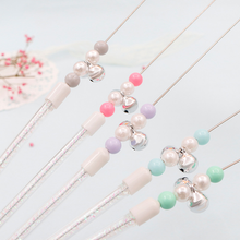 Small hair ball funny cat stick