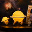 2021 NEW Dropship Rechargeable 3D Print Saturn Lamp Like Moon Lamp Night Light For Moon light with 2Colors 16Colors Remote Gifts