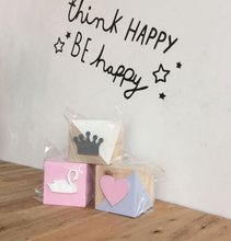 Swan diamond unicorn wooden box solid wood toy ornaments