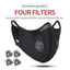 Protective Face Mask with Filter Anti-Pollution Cycling and Goggles