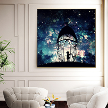 Diamond painting full diamond round diamond living room bedroom simple modern dream star point diamond cross stitch