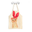 Cartoon anime cute cat cotton and linen kitchen bathroom anti-fouling and oil-proof parent-child apron gown
