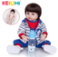 Wholesale KEIUMI Full Silicone Vinyl Reborn Baby Dolls Fashion Waterproof Doll Baby Toy For Kids Birthday Gifts Playmate