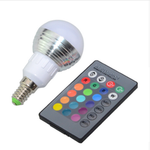 Seven-color remote control infrared dimming lamp remote control light bulb