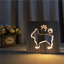 Cat shape christmas night light