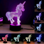Unicorn USB Creative Touch Cabinet 3D Small Table Lamp LED Acrylic Night Light Gift Light