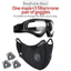 Protective Face Mask with Filter Anti-Pollution Cycling and Goggles