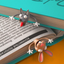 3D Stereo Cartoon Lovely Animal Bookmark Original Cute Cat PVC Material Student Children School Stationery for Kids Gift