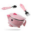 Korea Goryeo Baby Children''s Tableware Baby Infant Water Insulation Bowl Spoon Baby Sucker Bowl Spoon Supplementary Bowl