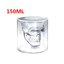 Creative crystal skull mug - glass double - glass skull - glass - glass - skull - glass