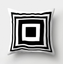 Simple black and white cushion cover